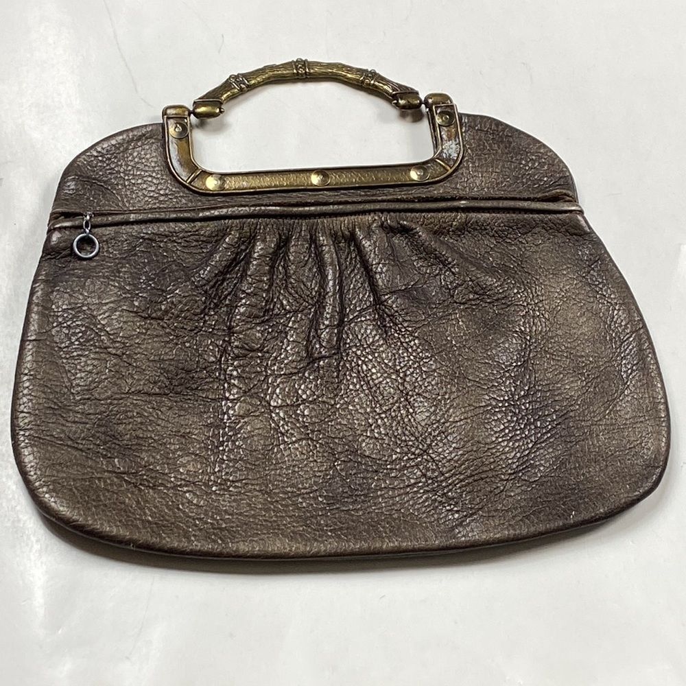 Vintage 70s Justin Mary Jane Casual genuine original leather Women hand bag